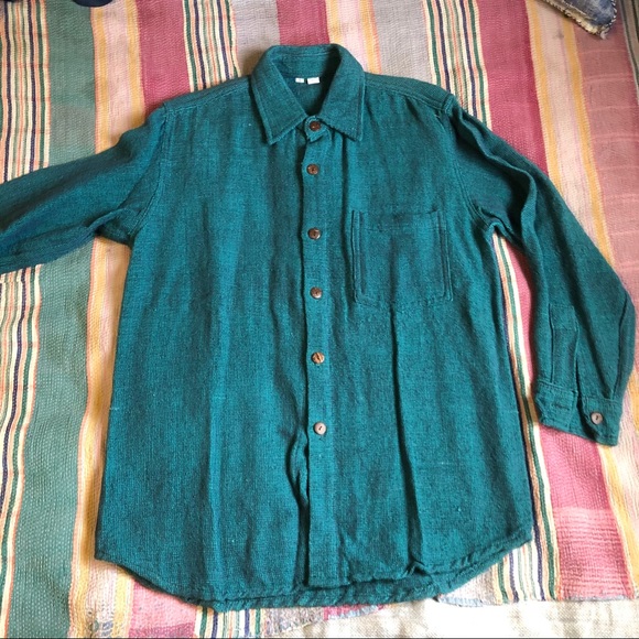 Other - Men’s Cotton Nepalese Button-Down Shirt, Large